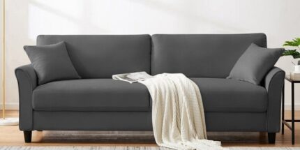 Daroo 3 Seater Sofa In Davy Grey Colour
