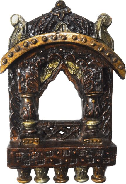 Lal Haveli Vintage Design Handmade Wood Jharoka Photo Frame Showpiece  -  25.4 cm